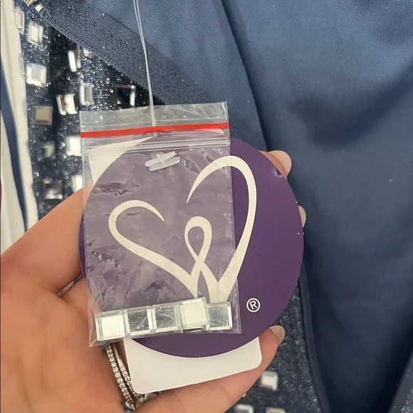 NWT Windsor Blue and Silver Mini Dress - Picture 5 of 5